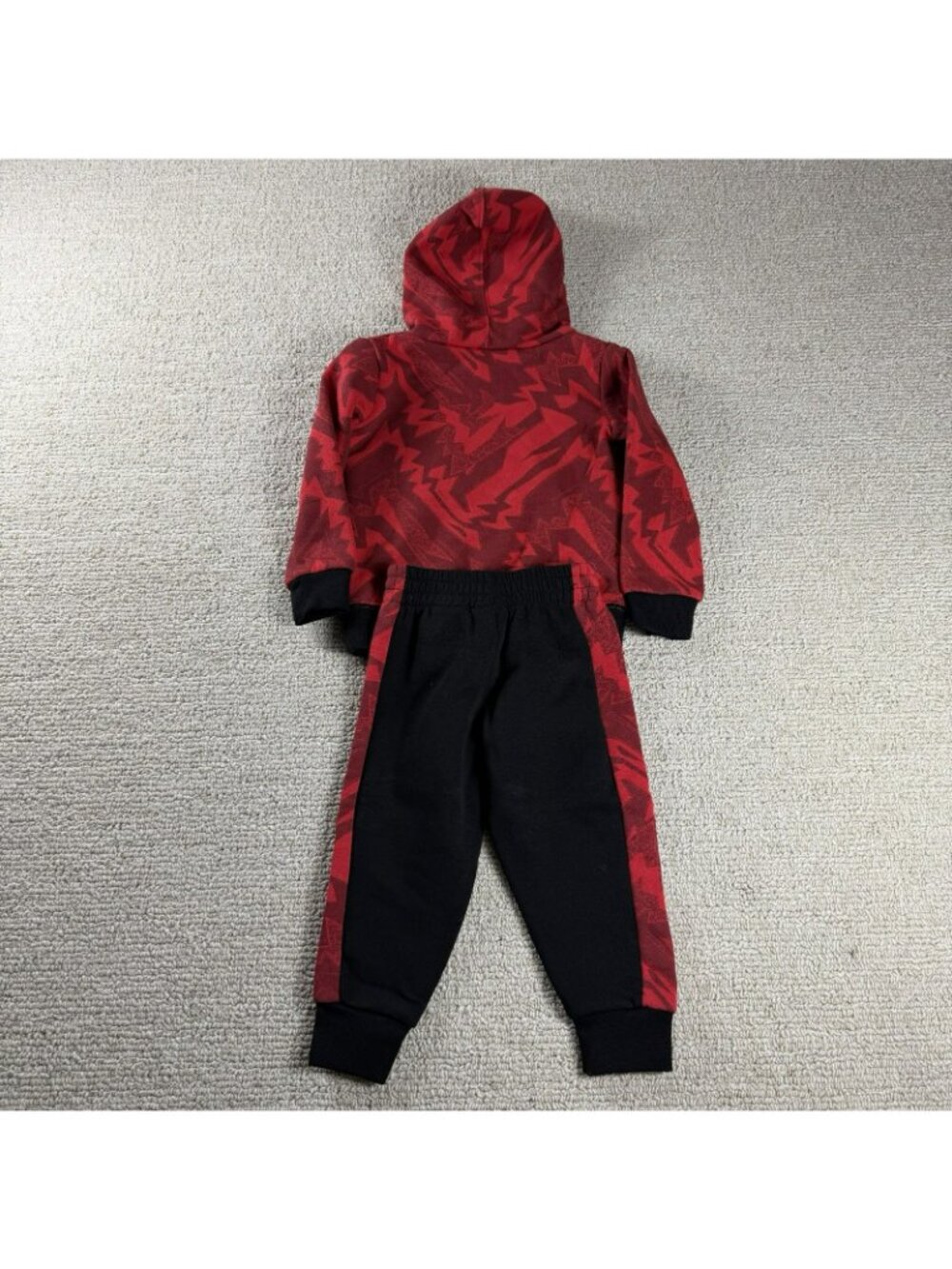 Nike Air Jordan 2 Piece Sweatsuit Red Black Toddler Size 2T - Picture 4 of 4